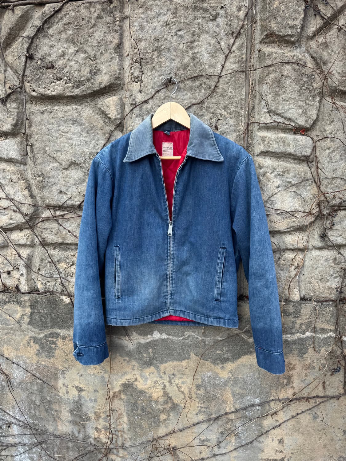 70s jc penney 빈티지 하드페이딩 코듀로이 데님 워크 자켓 상품이미지1