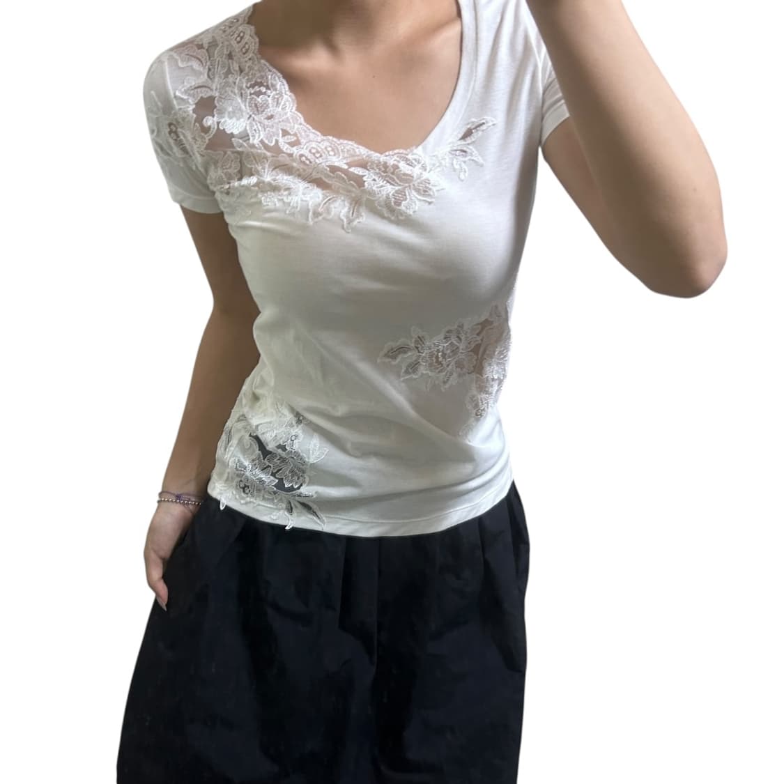 [Ermanno Scervino] 에르마노설비노 레이스 반팔 상품이미지2