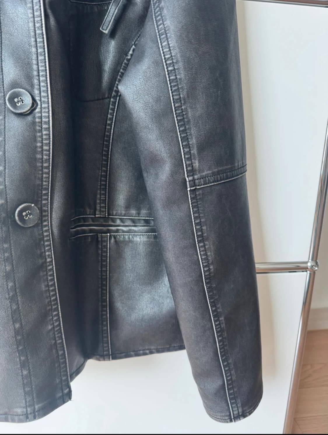 파르티멘토 워시 레더자켓 상품이미지6