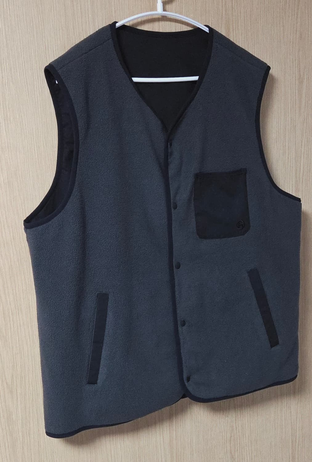 (착샷) 하이드아웃 플리스 리버시블 베스트 조끼 상품이미지2