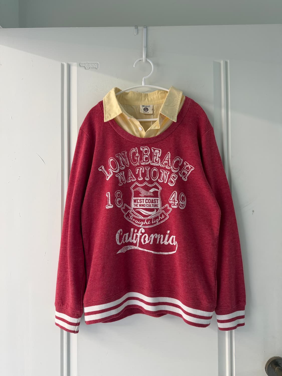 일본빈티지 y2k 레이어드 카라스웻 상품이미지5