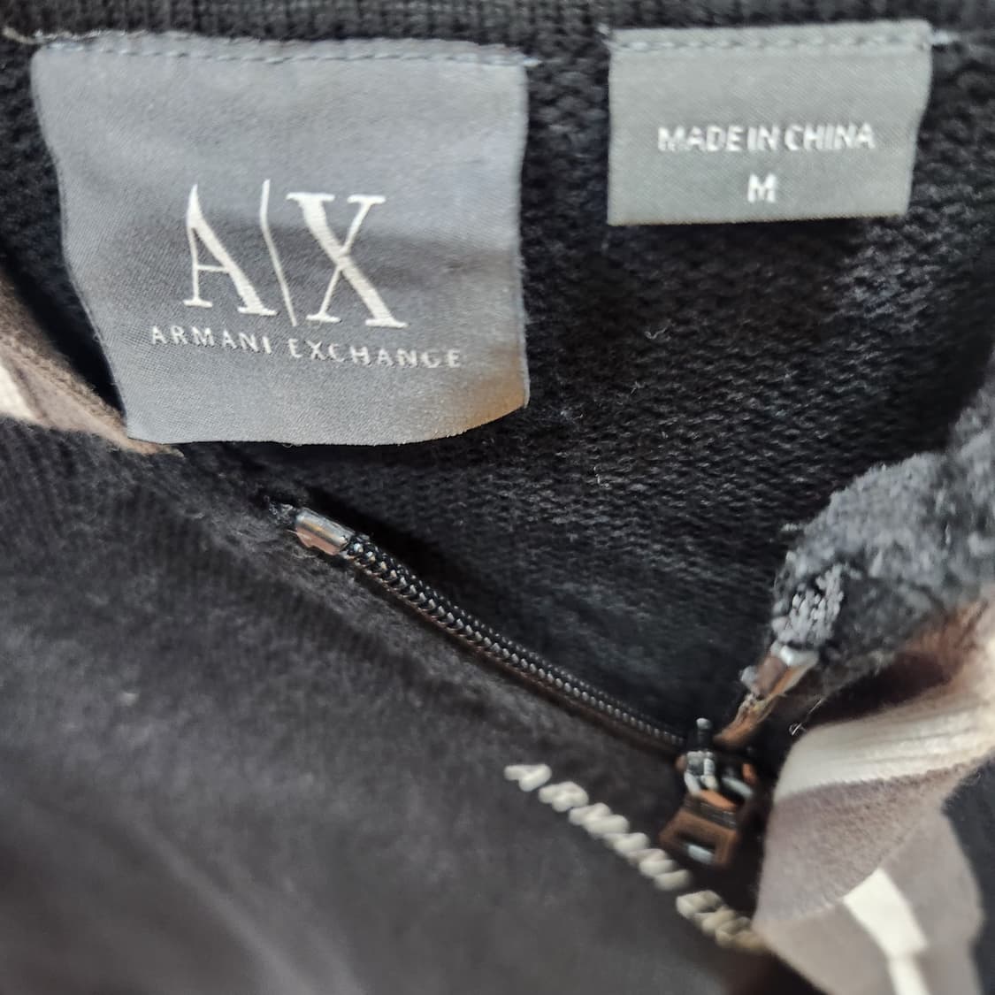 아르마니 익스체인지 사선지퍼 니트 후드집업 M(L) 상품이미지5