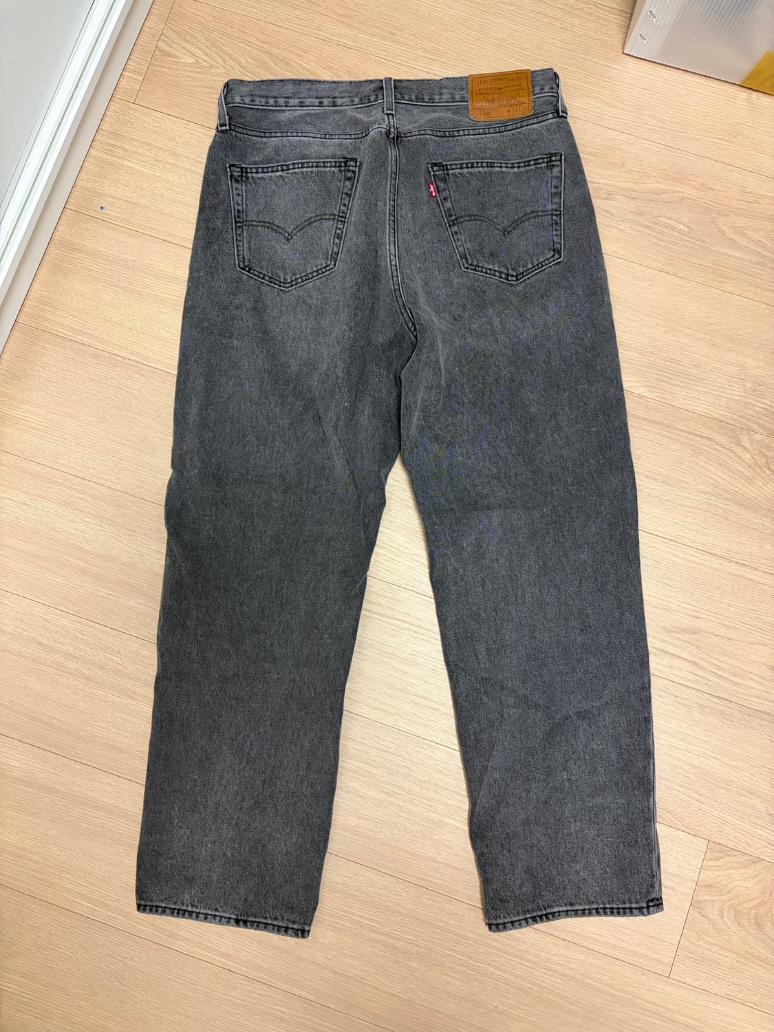 (34*32)리바이스 568 블랙 상품이미지2