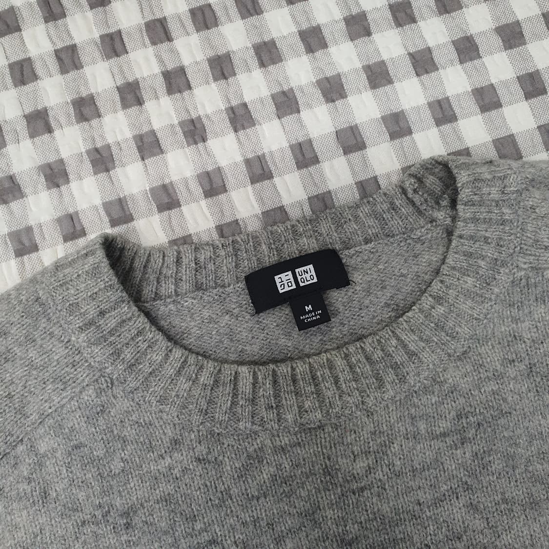 유니클로 울100 슬림핏 니트 남자95 상품이미지2