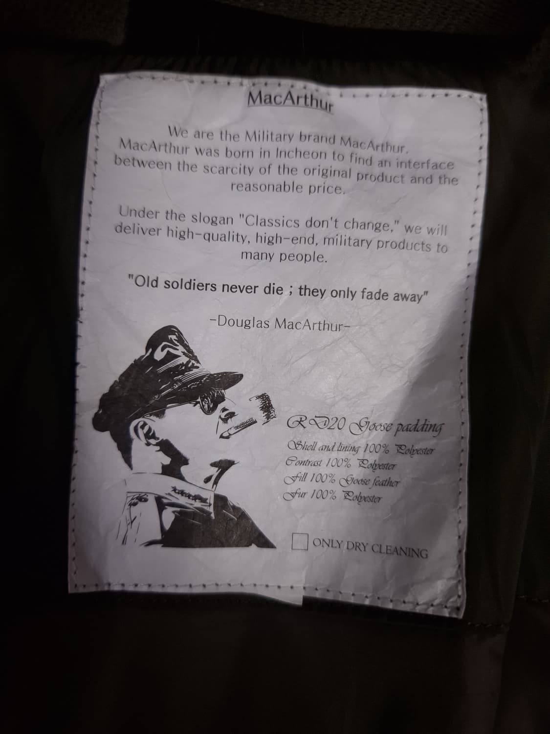 새제품급 오리지날 맥아더 RD20 로버다운패딩 상품이미지4