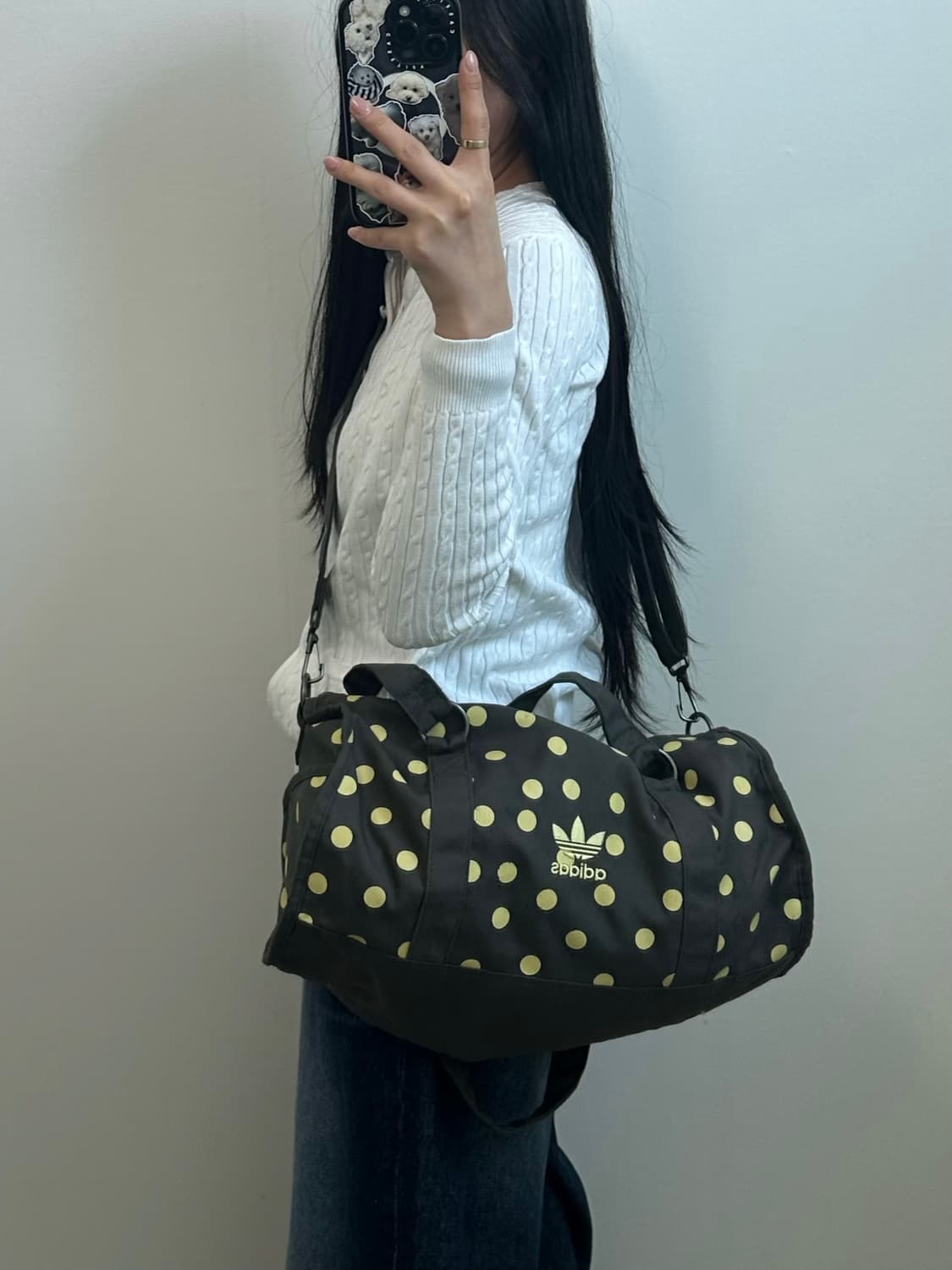 아디다스 빈티지 도트 백 상품이미지1