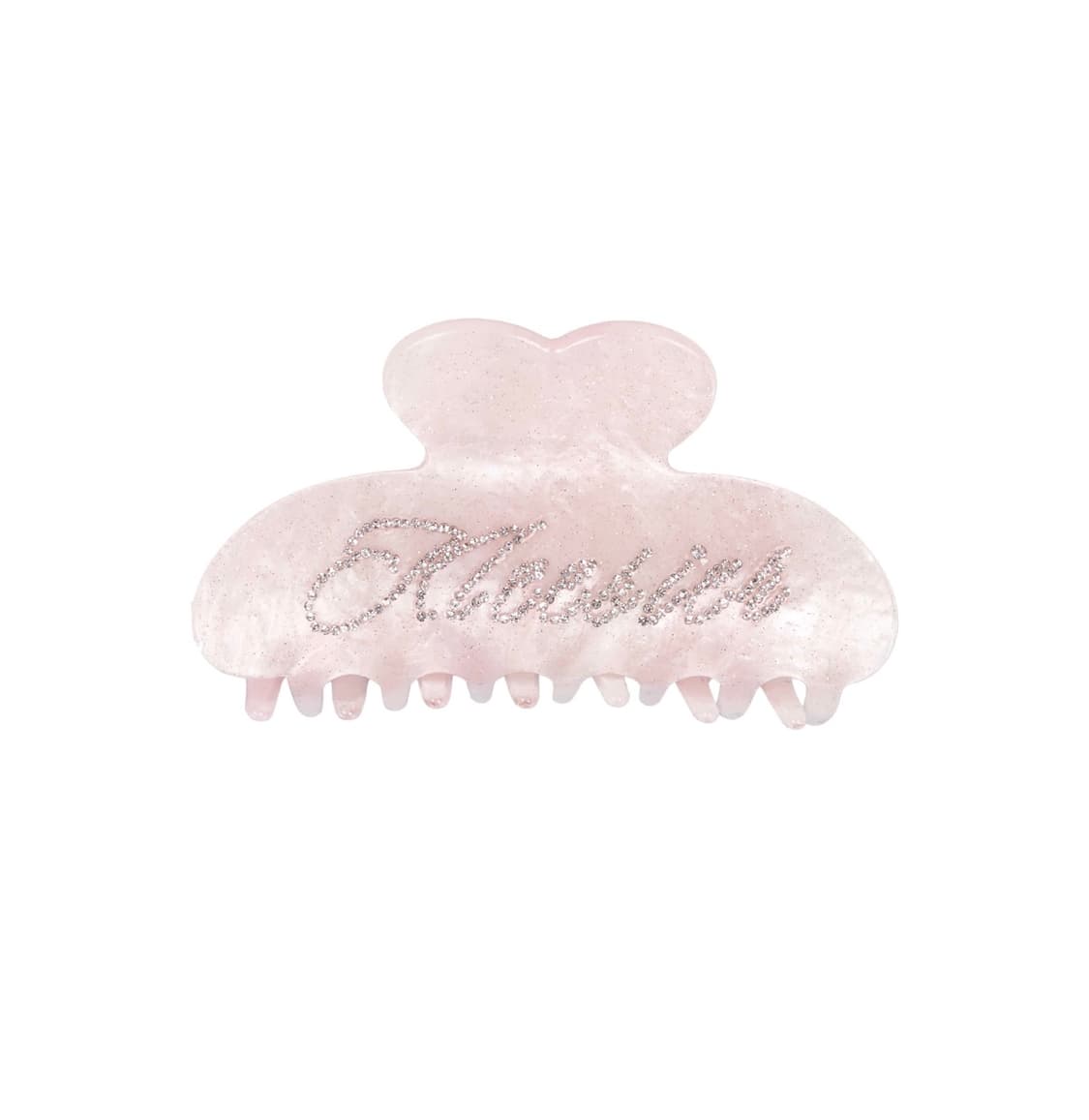 Sugar glass logo hair claw, Pink 상품이미지1
