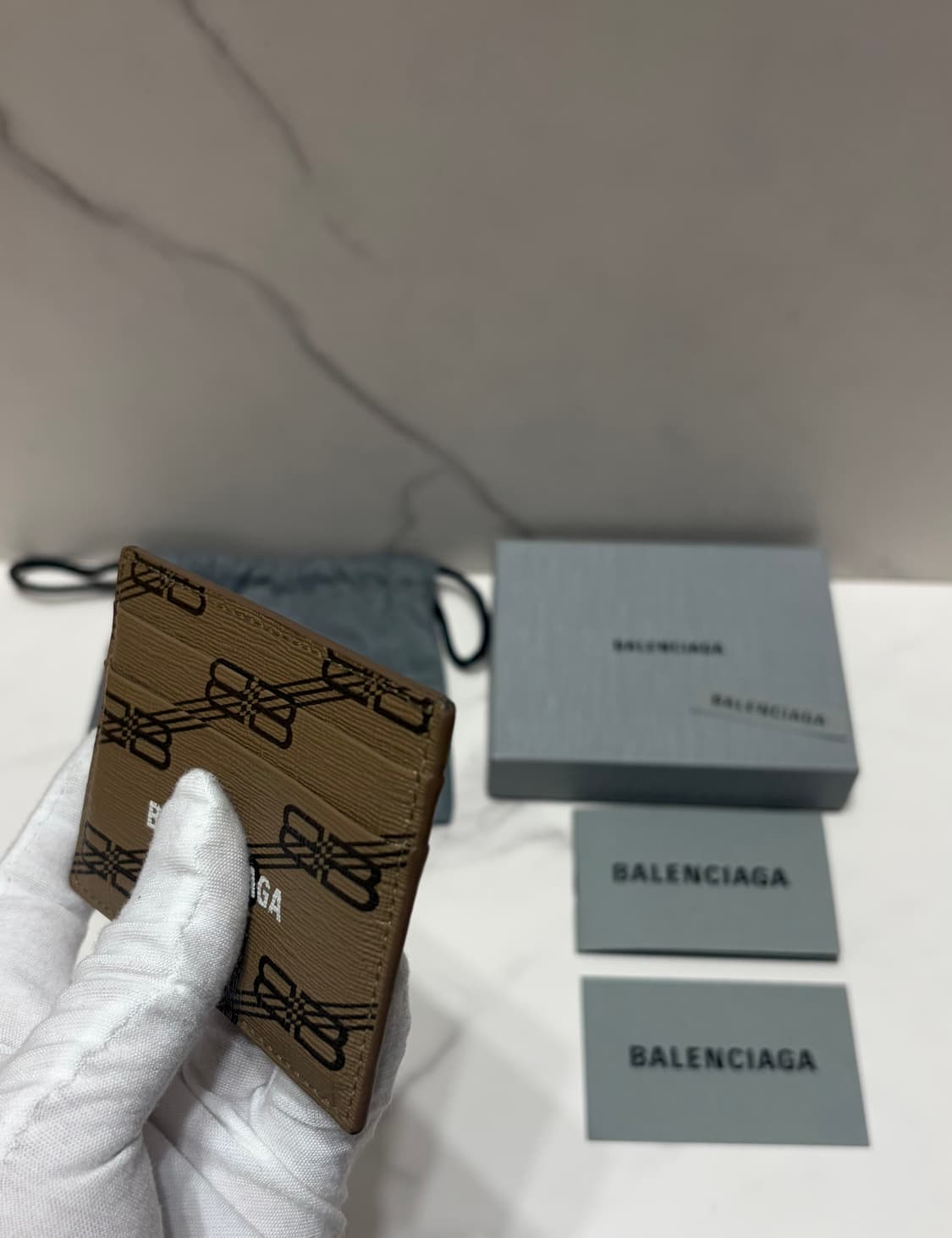 [정품] S급 발렌시아가 시그니처 카드지갑 상품이미지4