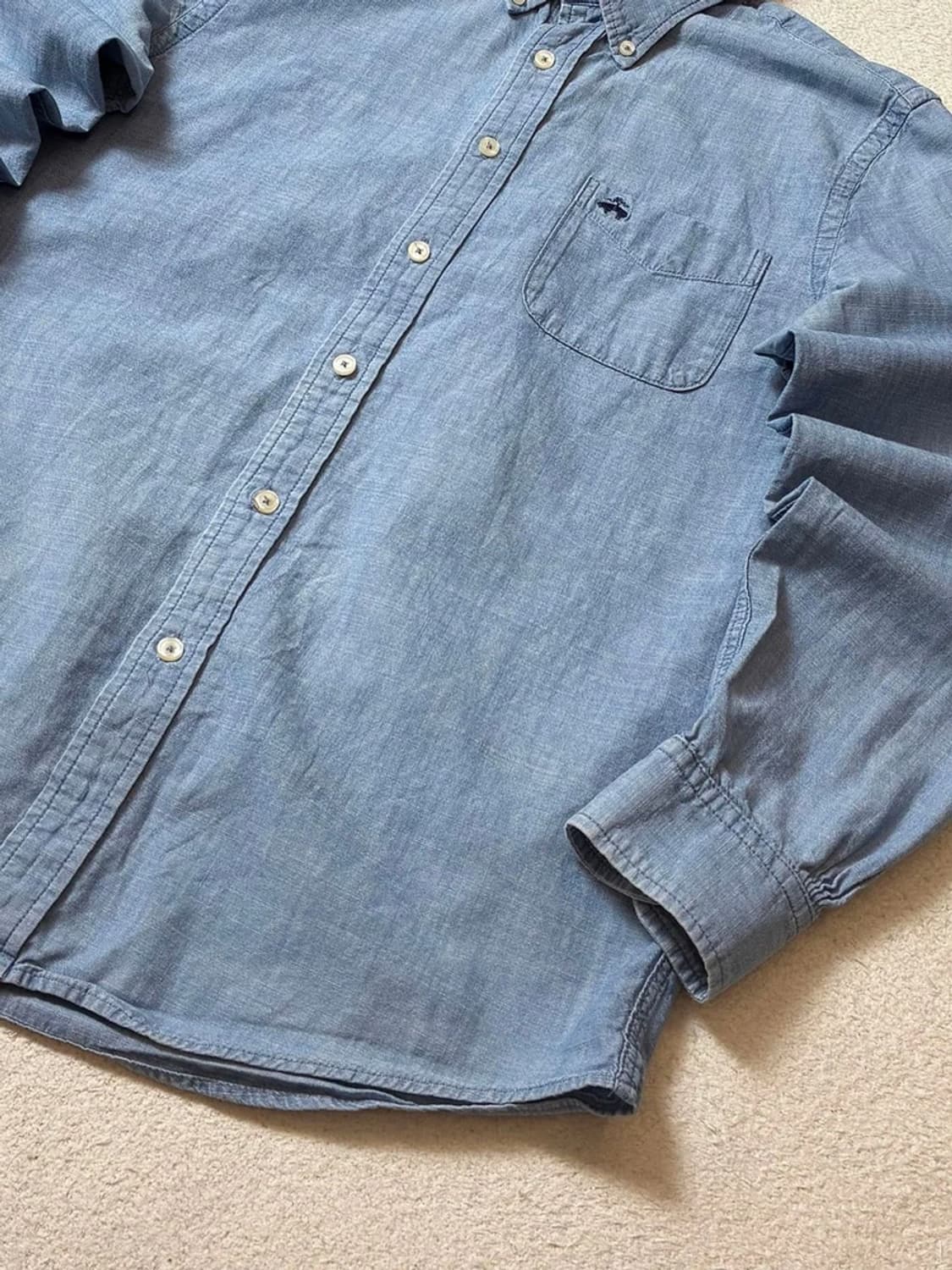 브룩스브라더스 로고 샴브레 데님 셔츠 PN7459 상품이미지4