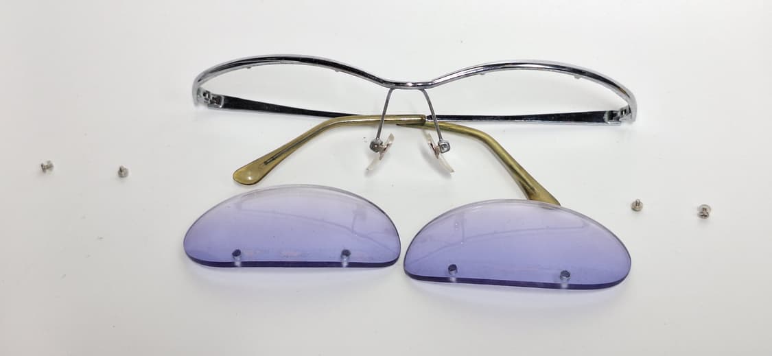 00s 일본 빈티지/실보 반무테 안경테 미니멀리즘 비즈니스 y2k 클래식 상품이미지9