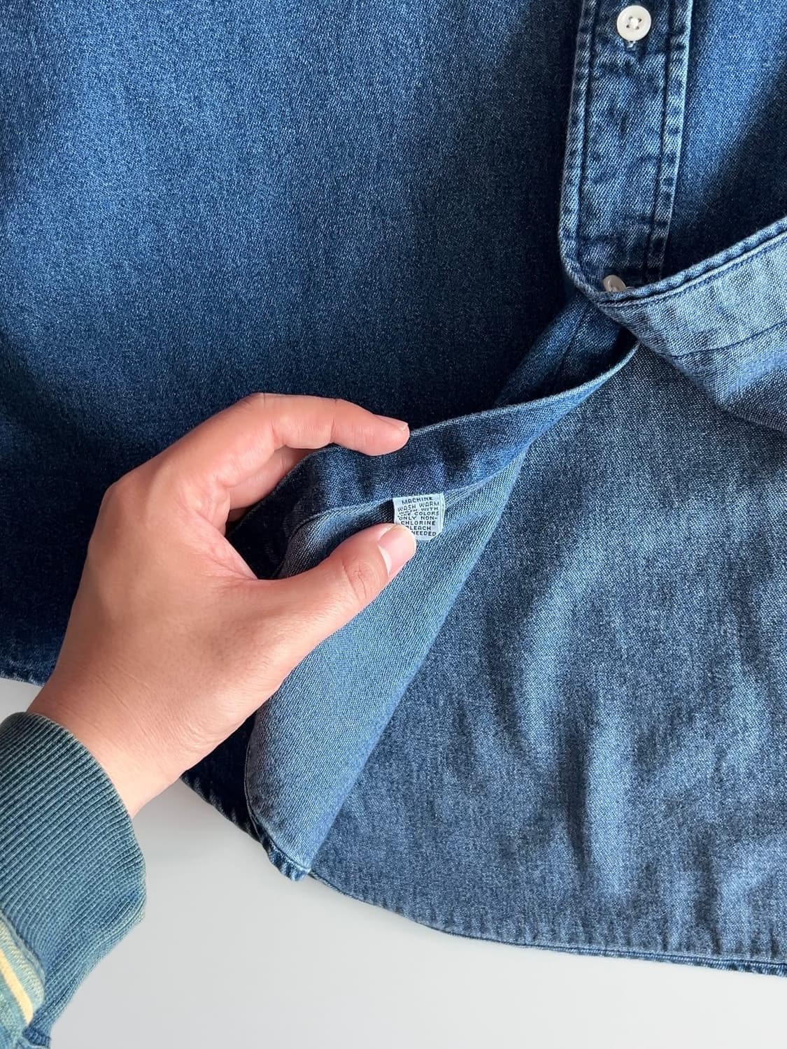 폴로 랄프로렌 90s 데님 블레이크 셔츠 M 상품이미지8