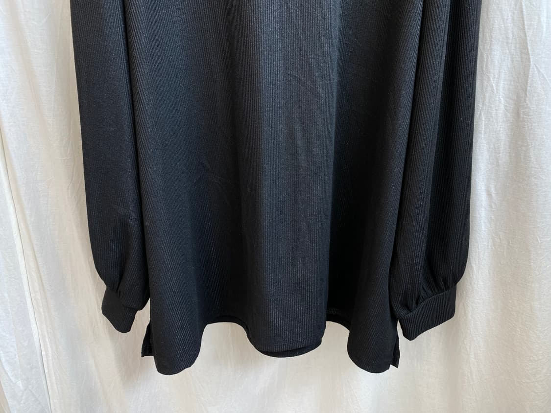 블랙 글리터 탑(XL) 상품이미지5