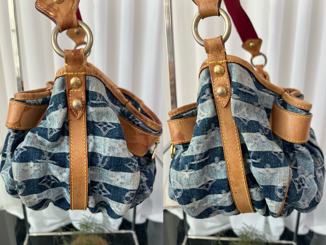 루이비통 리미티드 에디션 데님 모노그램 포르트 에폴 레이 MM 숄더백 상품이미지7