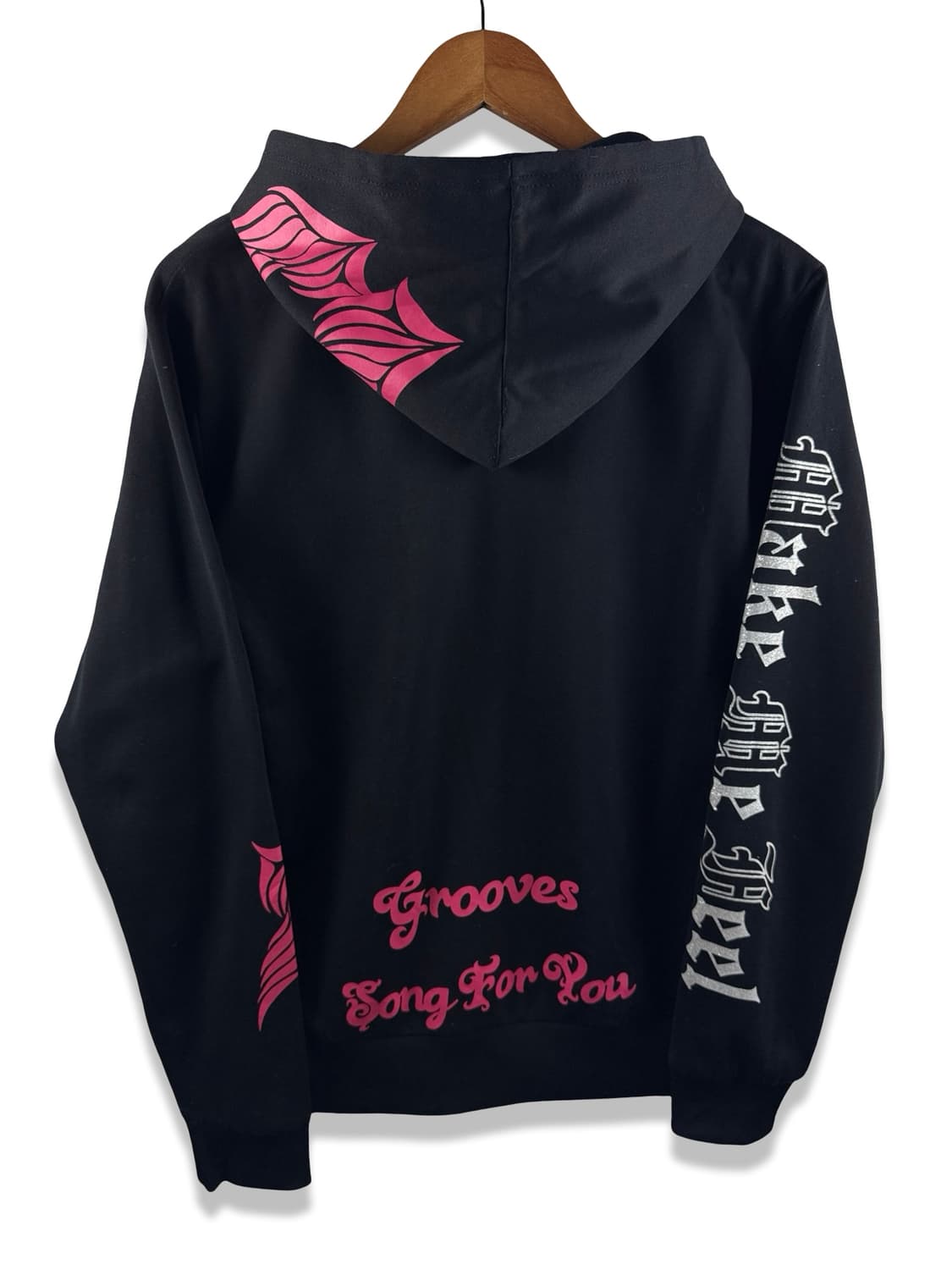 JPN Y2K 펑크 갸루 레터링 글리터 후드집업3067 상품이미지2