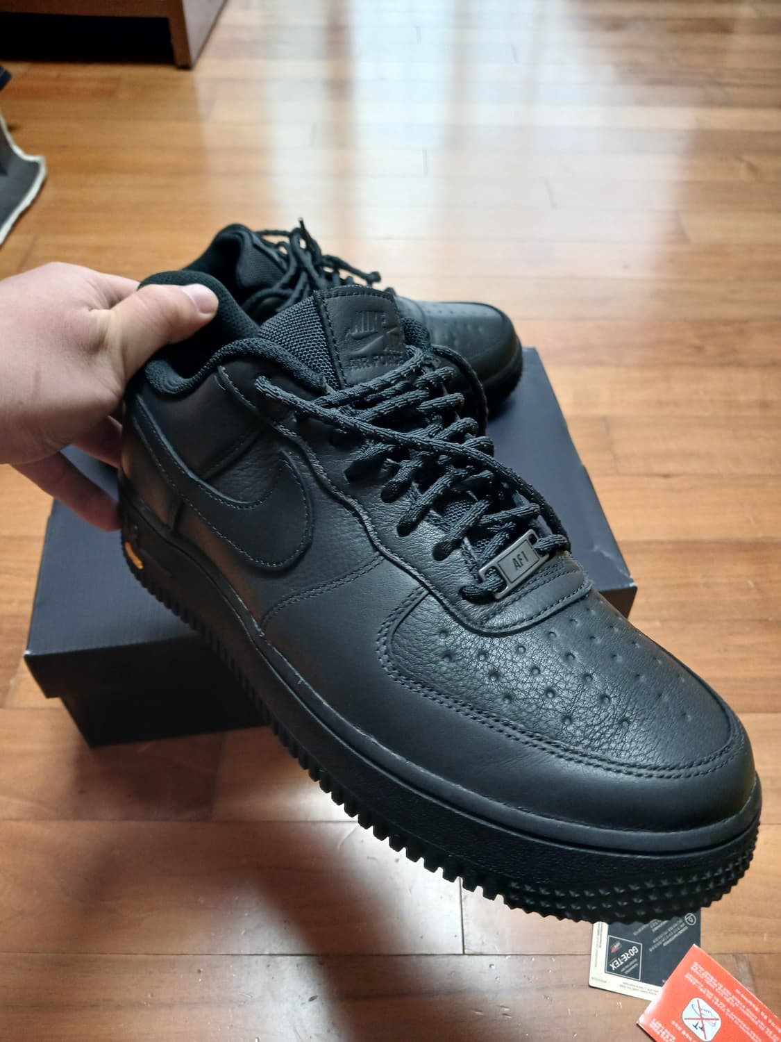 나이키 에어포스1 올블랙 비브람솔 gxt270 상품이미지2