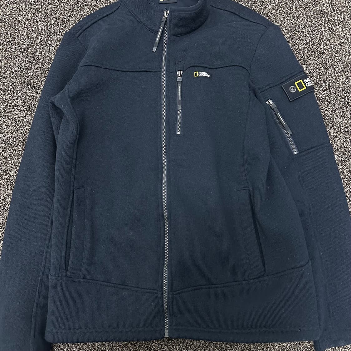 내셔널지오그래픽 기모 후리스 집업 자켓 네이비 L 상품이미지5