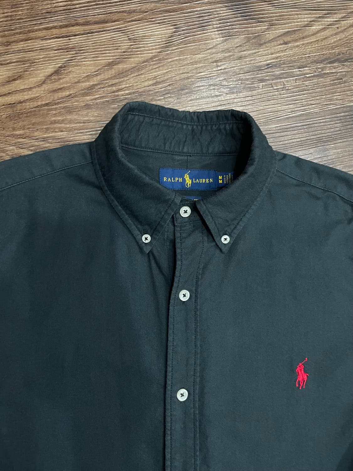 폴로 랄프로렌 블랙 커스텀 슬림핏 셔츠 상품이미지1