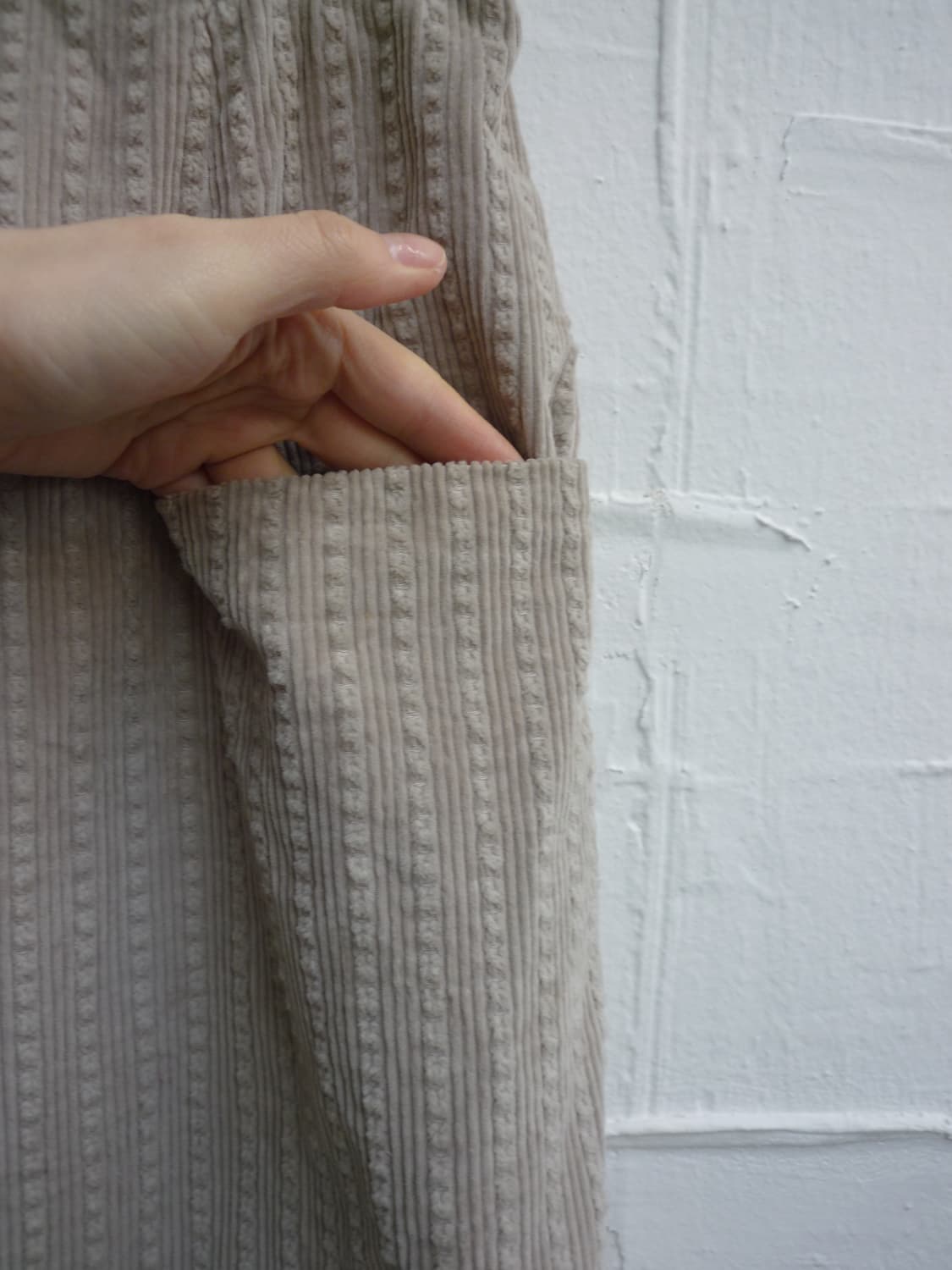 white beige corduroy skirt 상품이미지3