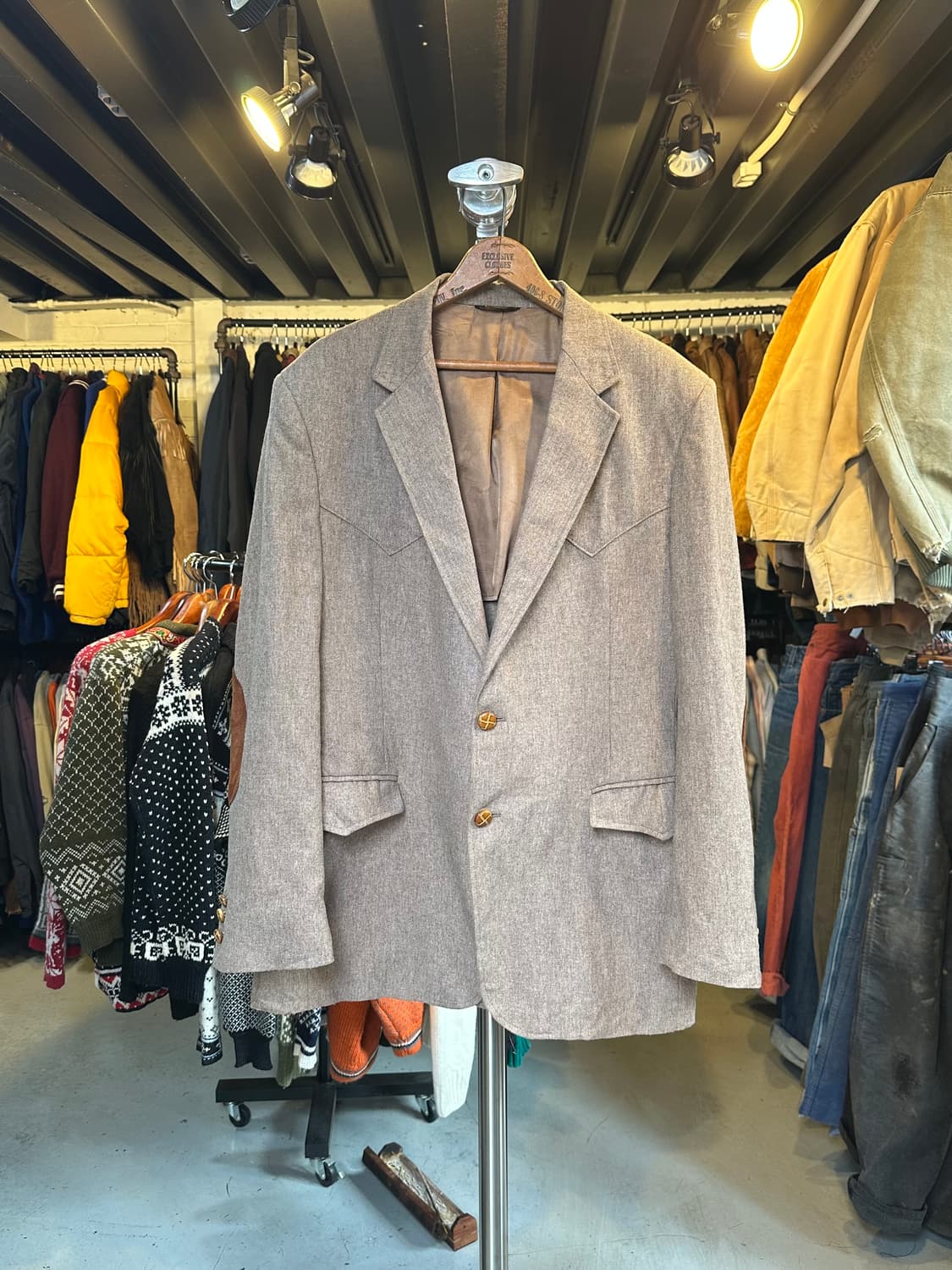 그랜드 엔트리 웨스턴 웨어 울 2버튼 카우보이 스포츠 자켓 상품이미지1