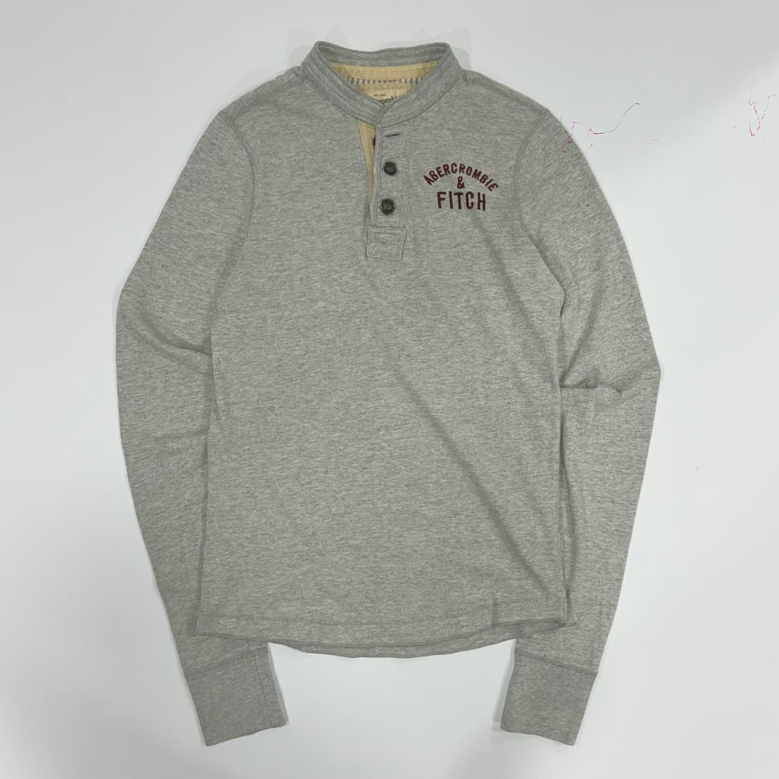 Abercrombie 아베크롬비 그레이 헨리넥 롱슬리브 상품이미지3