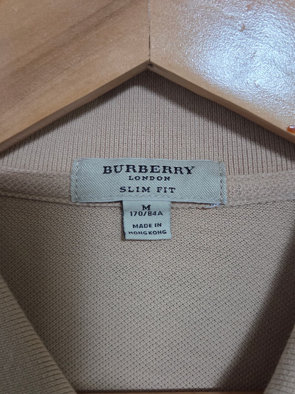 [버버리] 기사 로고 슬림핏 긴팔 카라 티셔츠 | 00212 상품이미지3