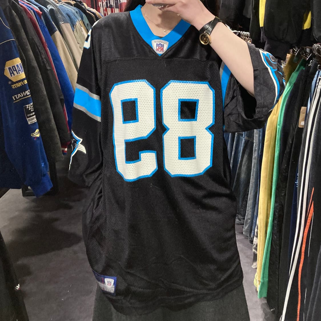 [IM] NFL X Reebok 블랙 No.89 반팔져지 상품이미지2