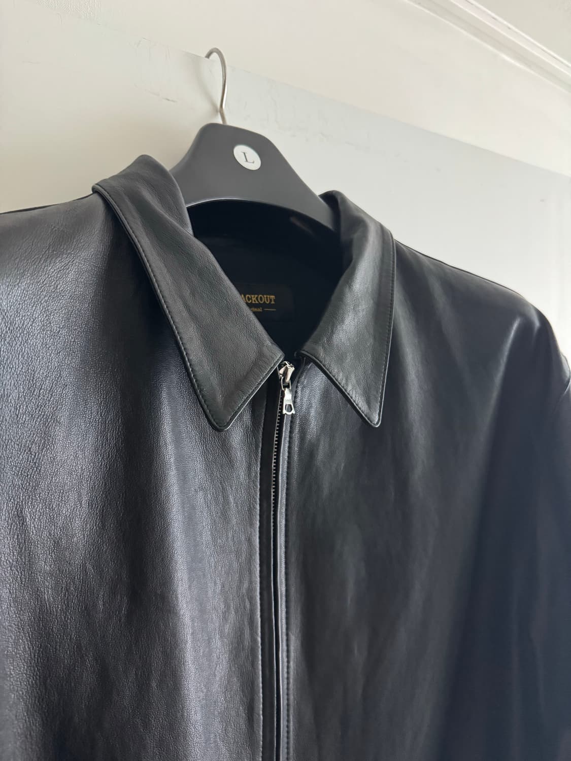블랙아웃 느린양반 레더 스포츠 자켓 2XL사이즈 상품이미지4