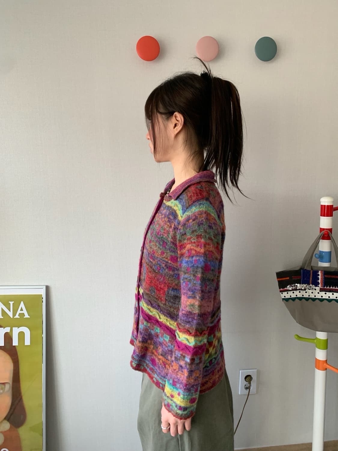 ethnic rainbow .. knit top 상품이미지3