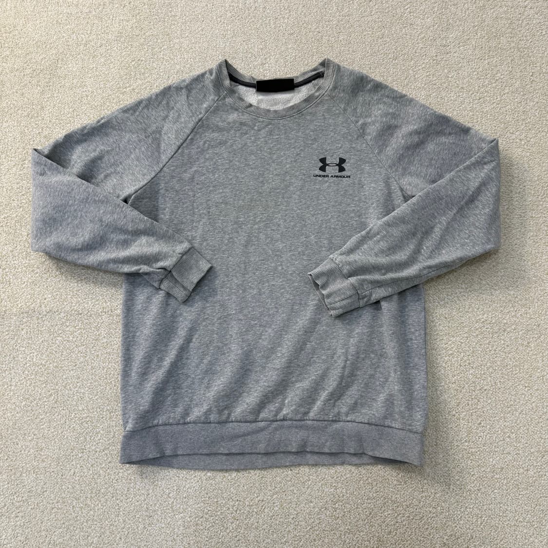 [L] 언더아머 스몰로고 기모 맨투맨 0115T1 상품이미지1