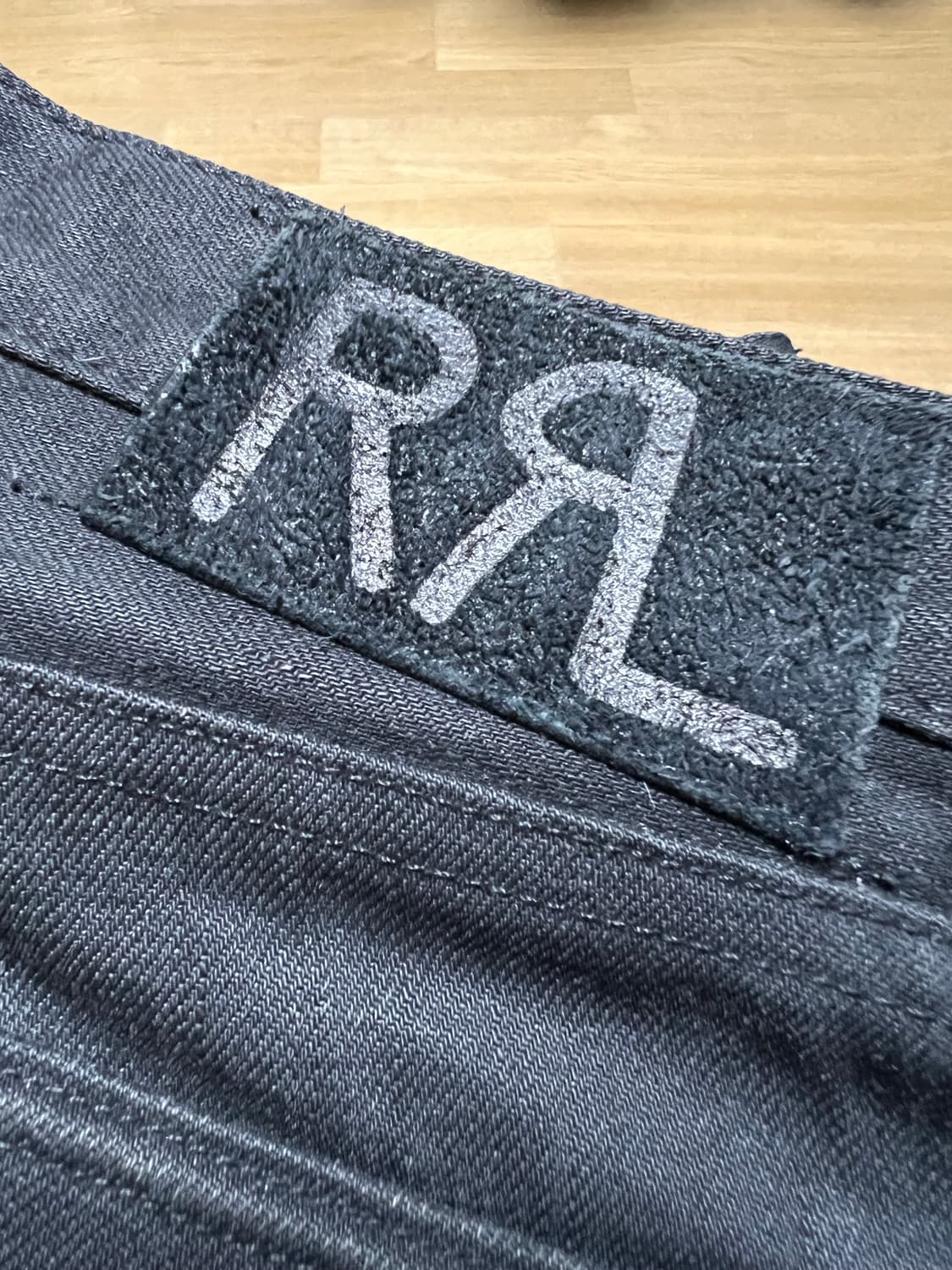 RRL USA 생산 로우스트레이트 뉴블랙온블랙 32x32 상품이미지5