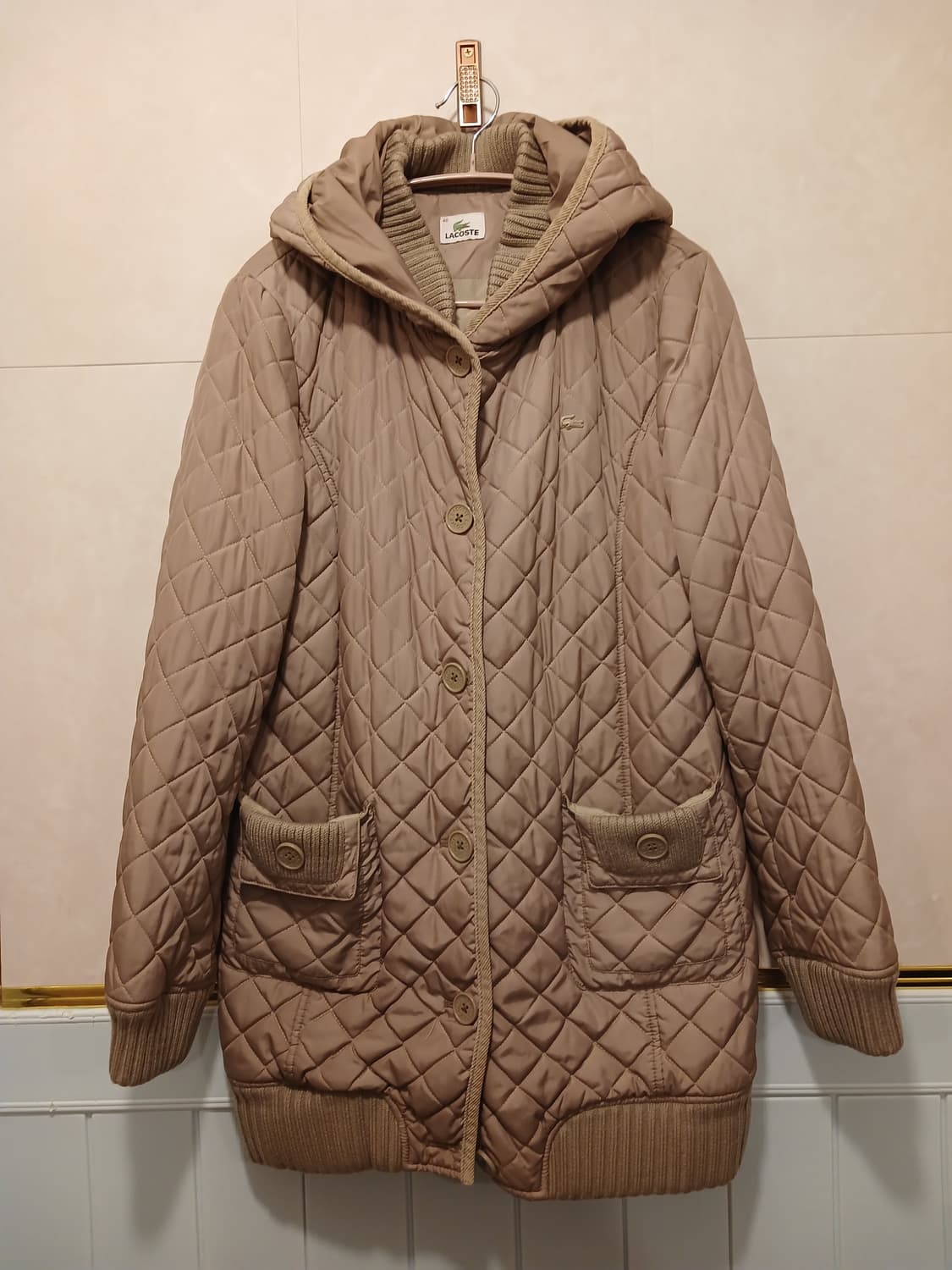 라코스테 정품 여성 퀼팅 패딩 40 (95) 사이즈 상품이미지1
