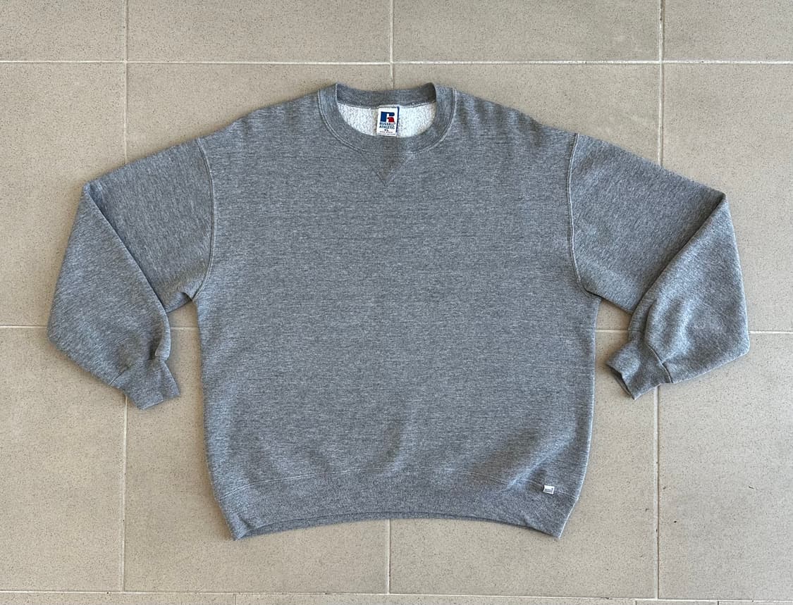 90s 빈티지 러셀 스웻셔츠 그레이 XL USA 상품이미지1