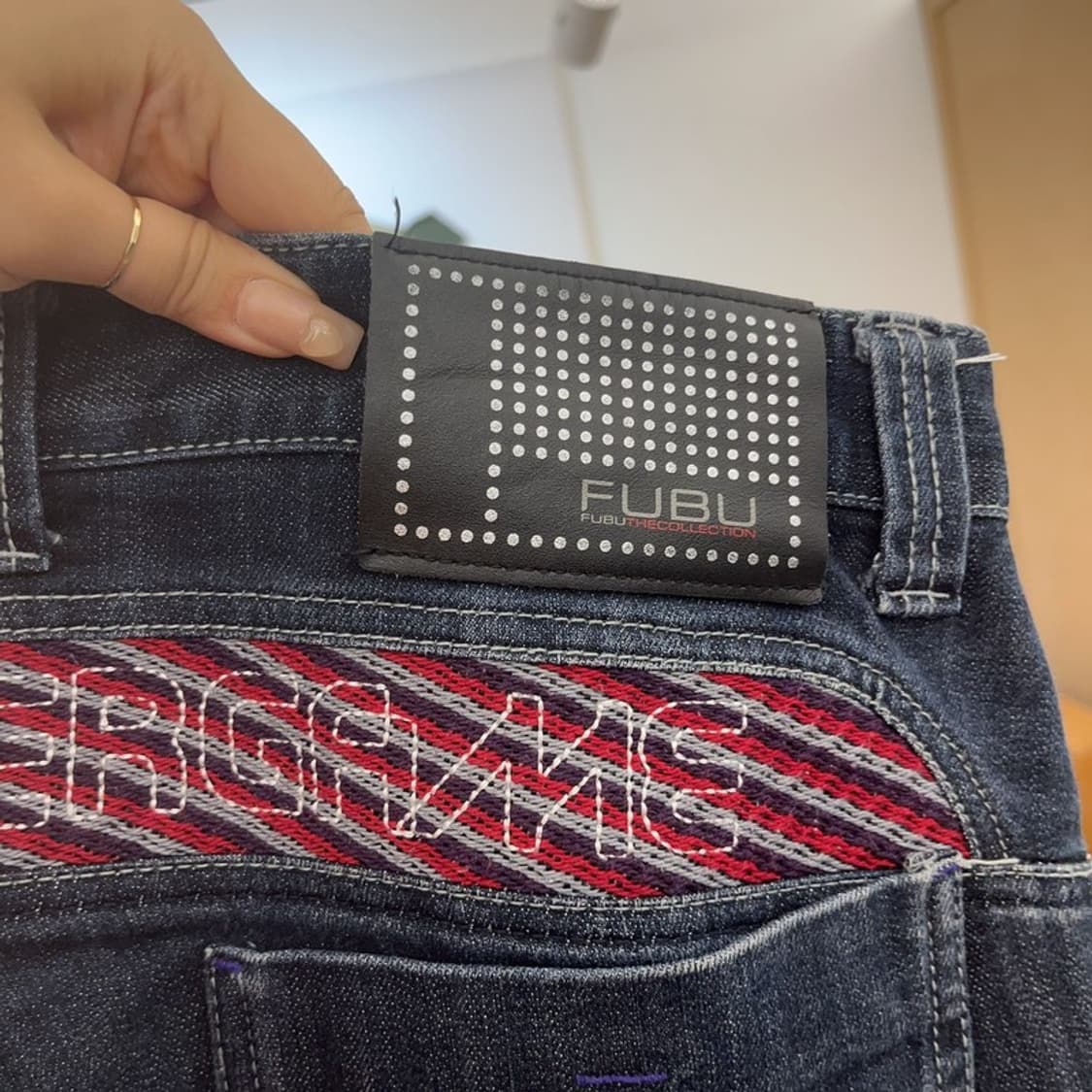 푸부 올드스쿨 데님 청바지 34인치 C06434 상품이미지5