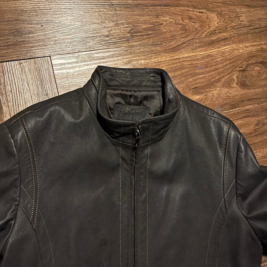 Galaxy Rabbit Fur Leather Jacket L 상품이미지5