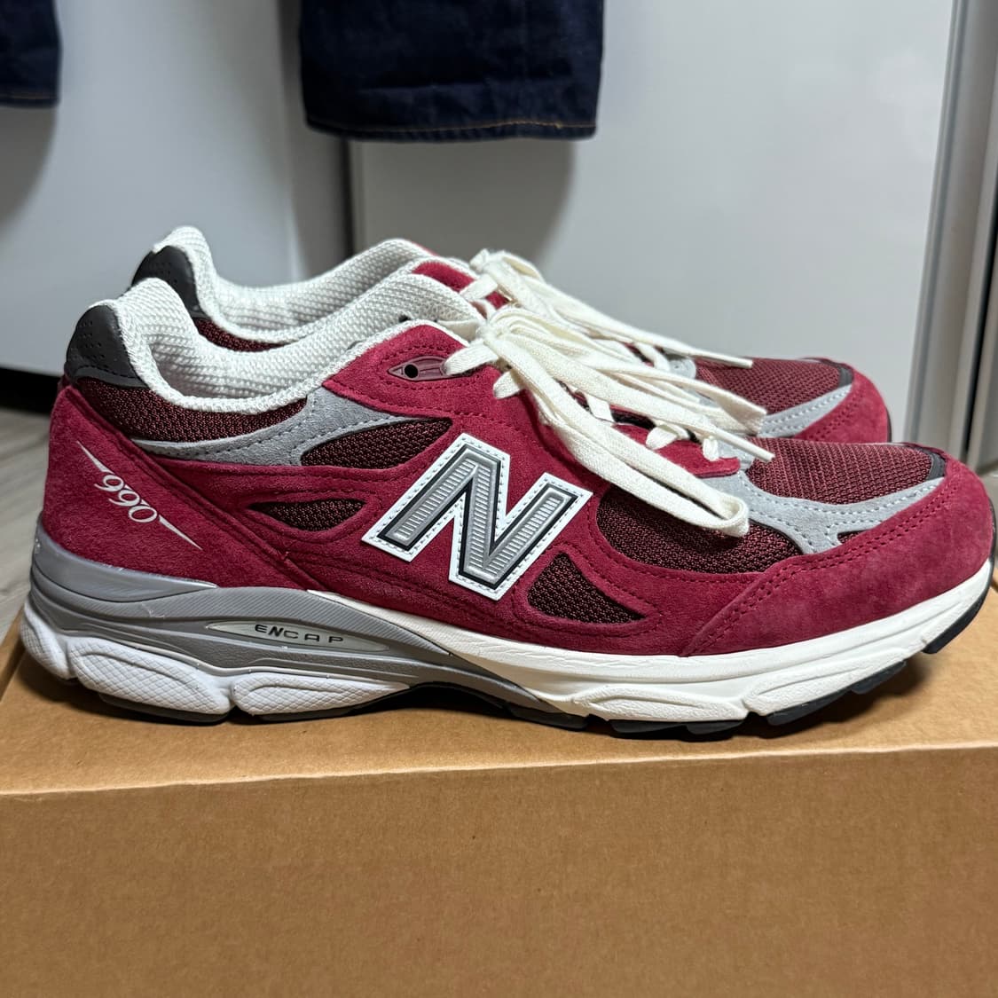 (280)뉴발란스 990v3 스칼렛 마블헤드 상품이미지4