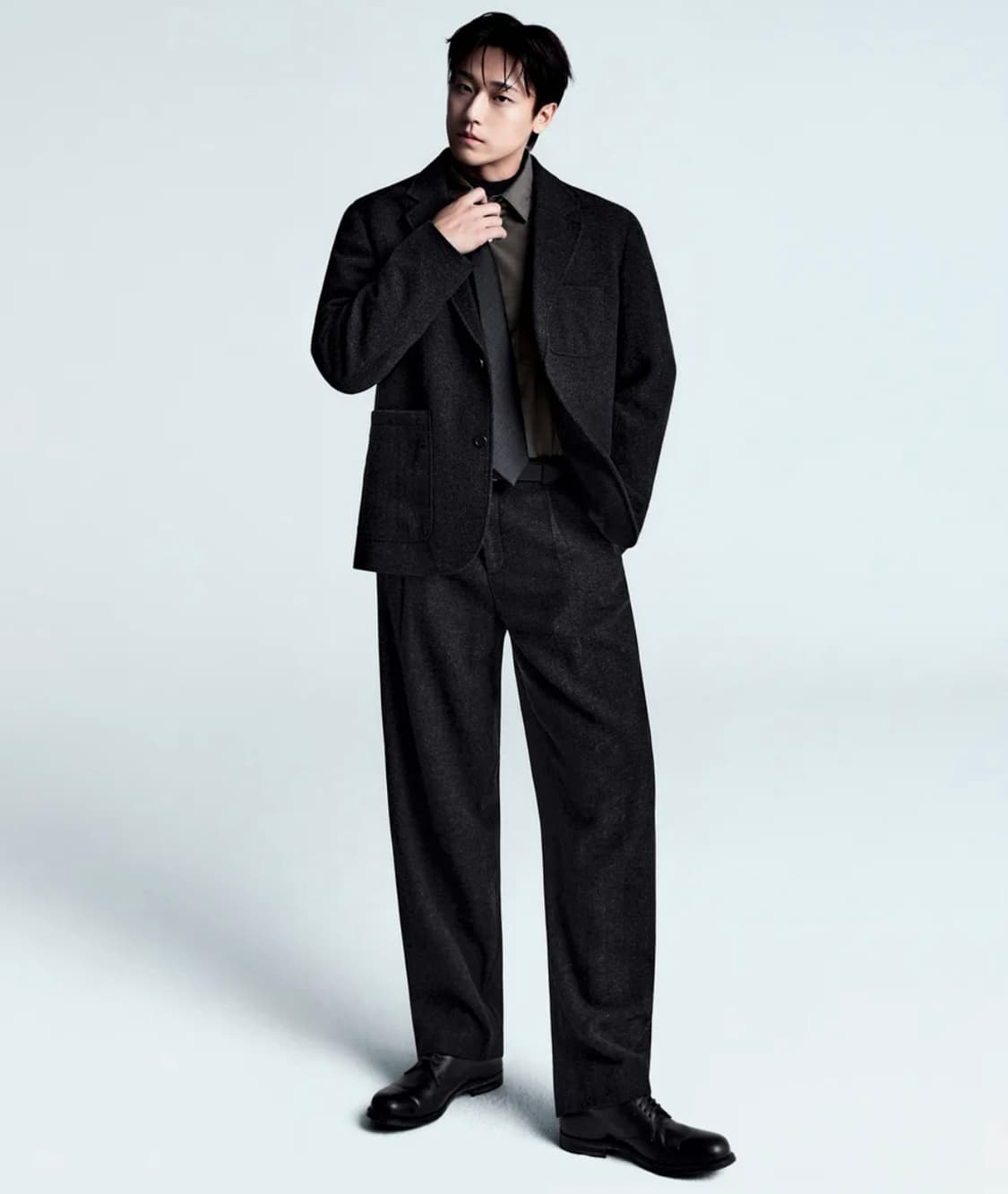 [M/30]무탠다드 셋업 차콜그레이 상품이미지1