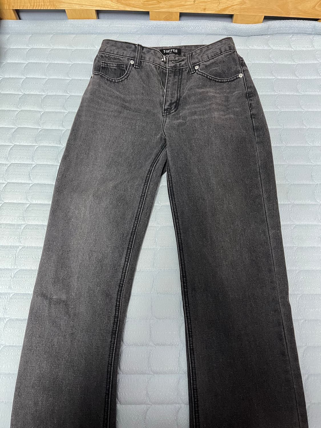 토피 와이드 데님 팬츠 상품이미지1