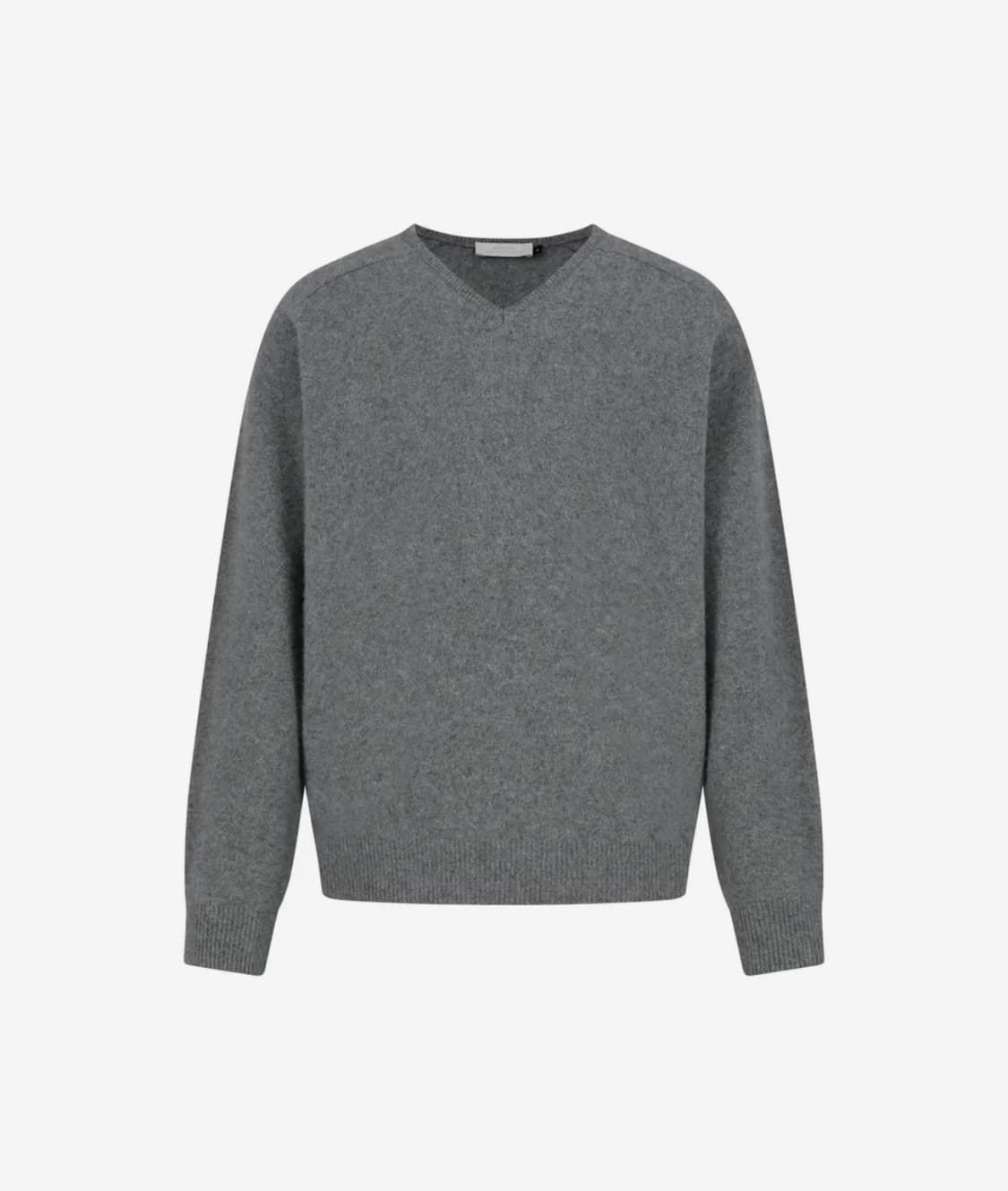 아모멘토 라쿤 브이넥 니트 차콜 그레이 M 상품이미지1