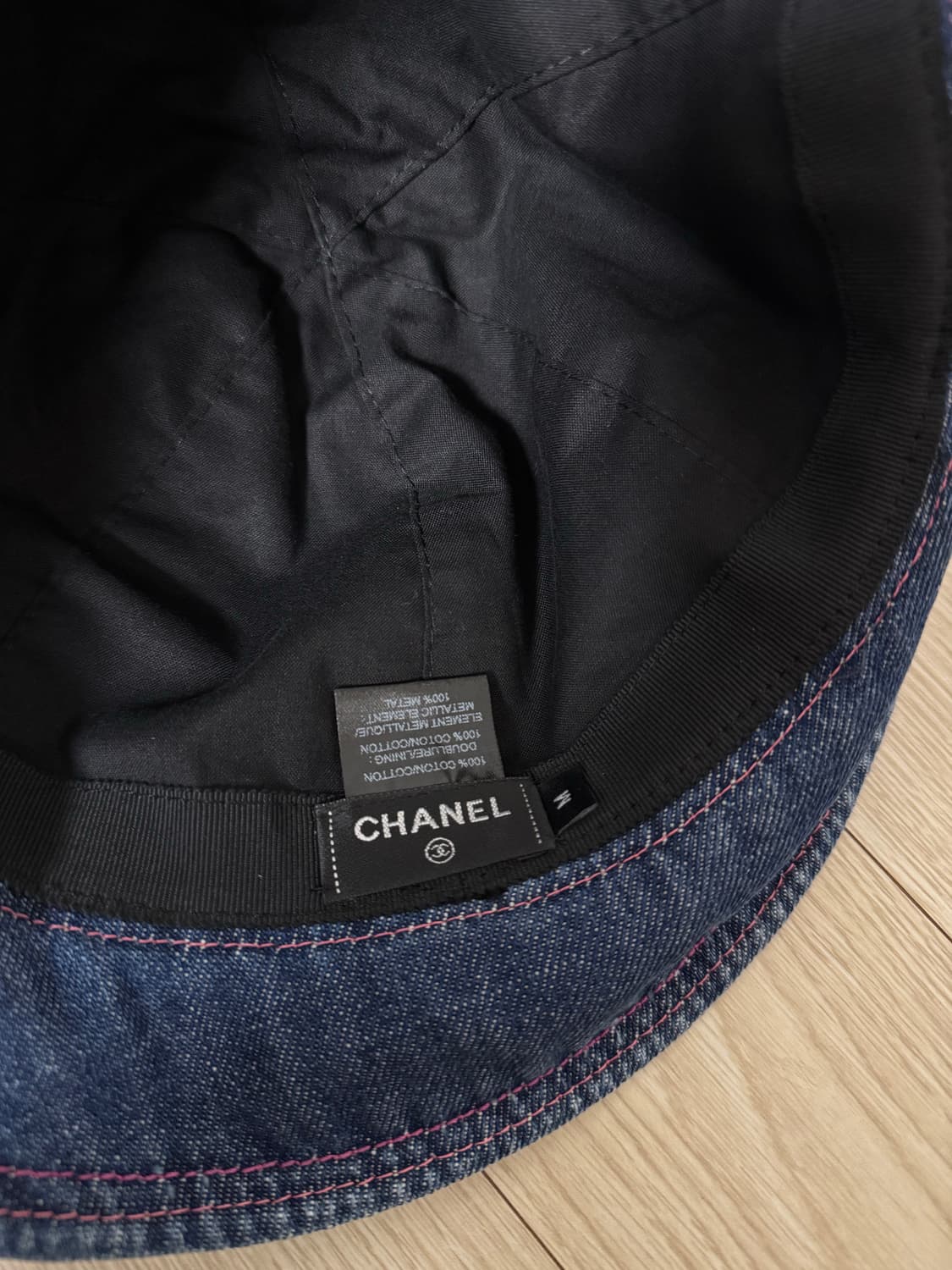 샤넬 코코비치 데님 버킷햇 M  상품이미지5