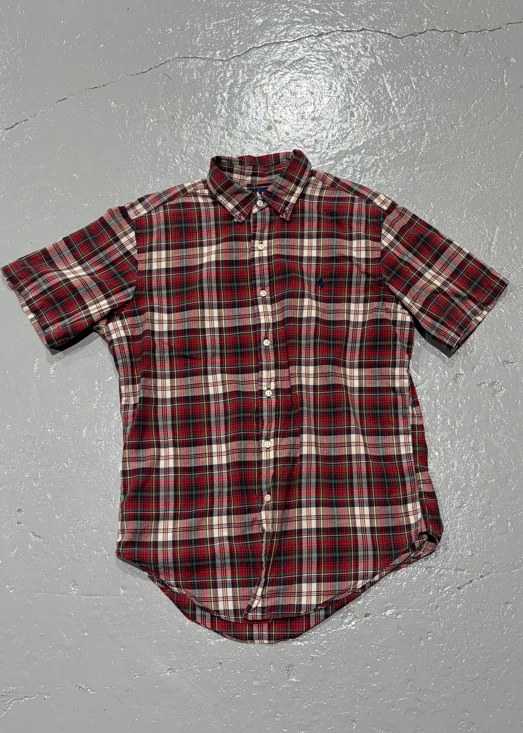 폴로 랄프 로렌(Polo Ralph Lauren) 레드 체크 반팔셔츠 상품이미지1