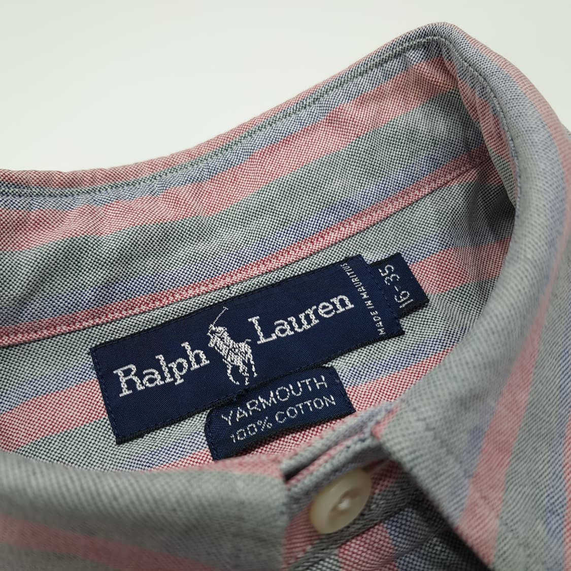 CN852 L 폴로 랄프로렌 올드스쿨 프레피 스트라이프 긴팔 셔츠 남방 상품이미지4