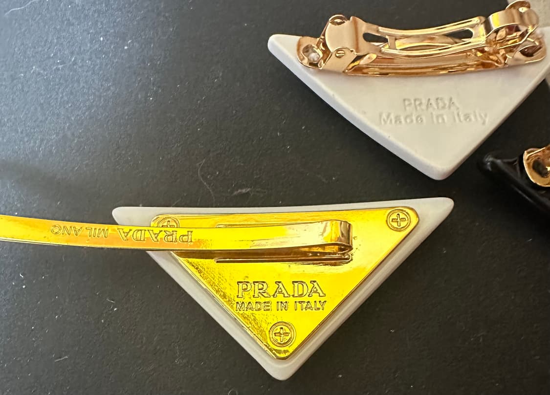 프라다 플라워 패턴 헤어핀 상품이미지4