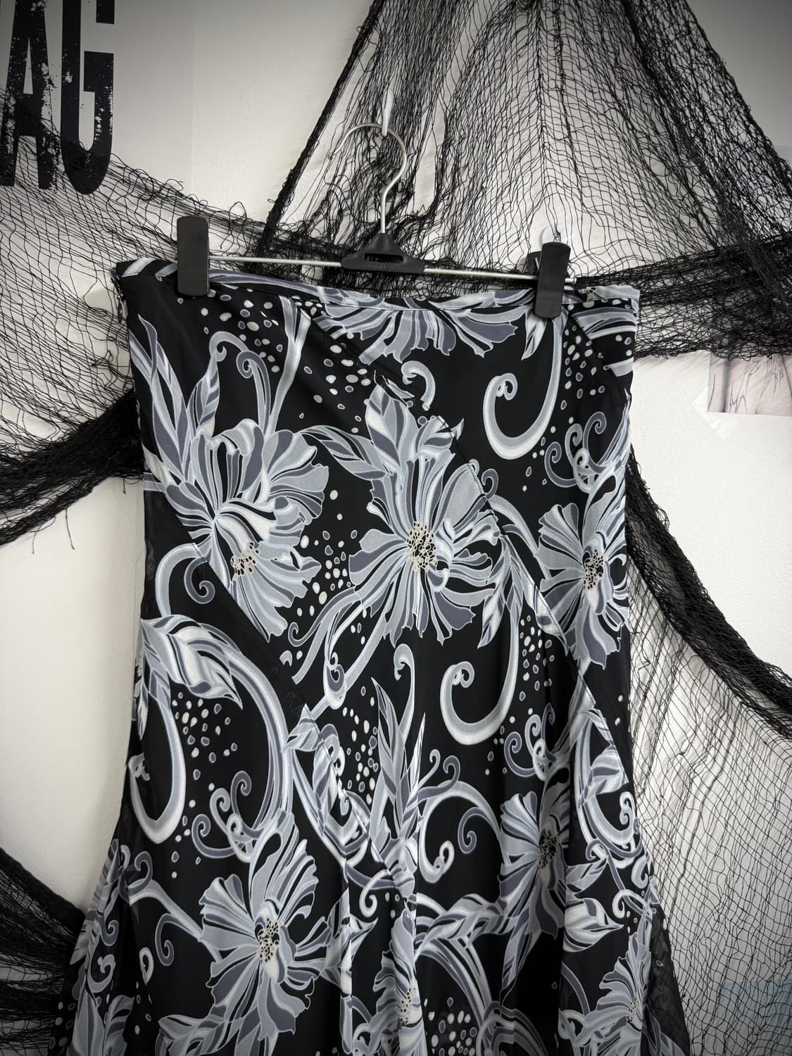 Flower pattern midi skirt 상품이미지3