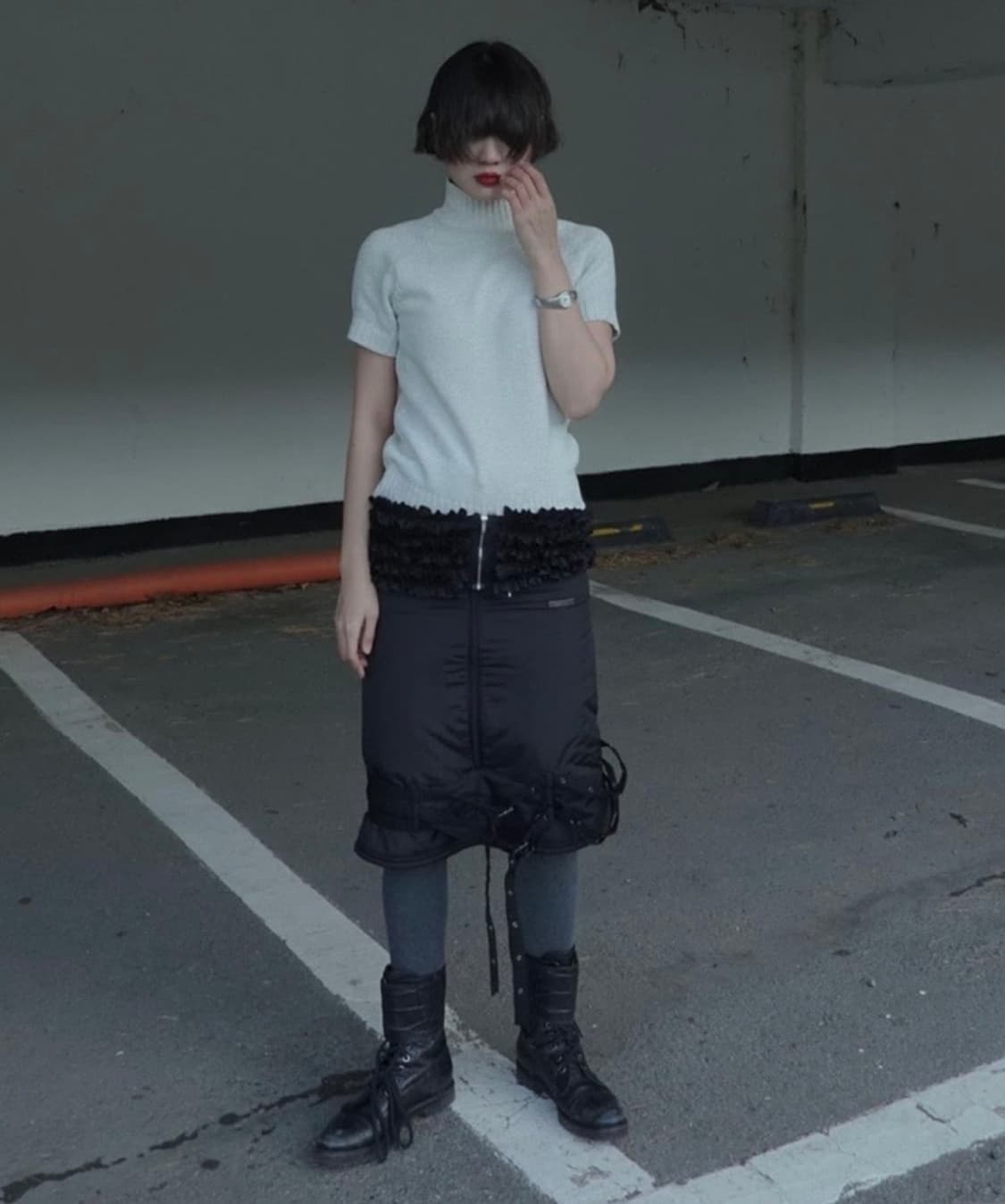 Eonts 에옹쓰 집업 프릴 벨트 1사이즈 상품이미지1