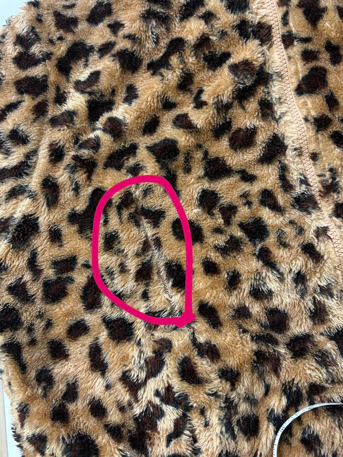 갸루 y2k 호피 레오파드 후드 퍼 집업 상품이미지5