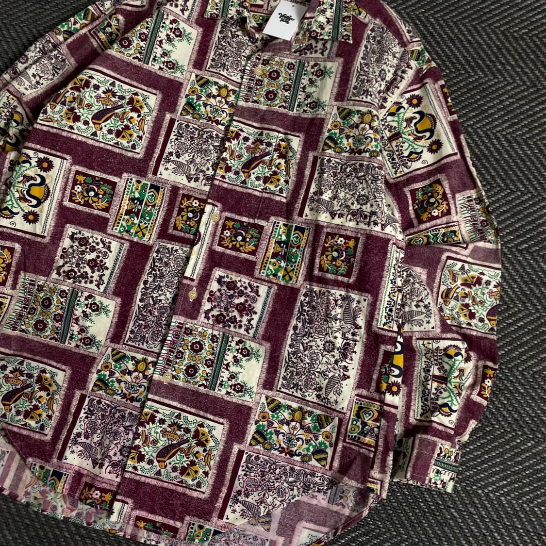 일본 빈티지 패턴 디테일셔츠o 3451 상품이미지3