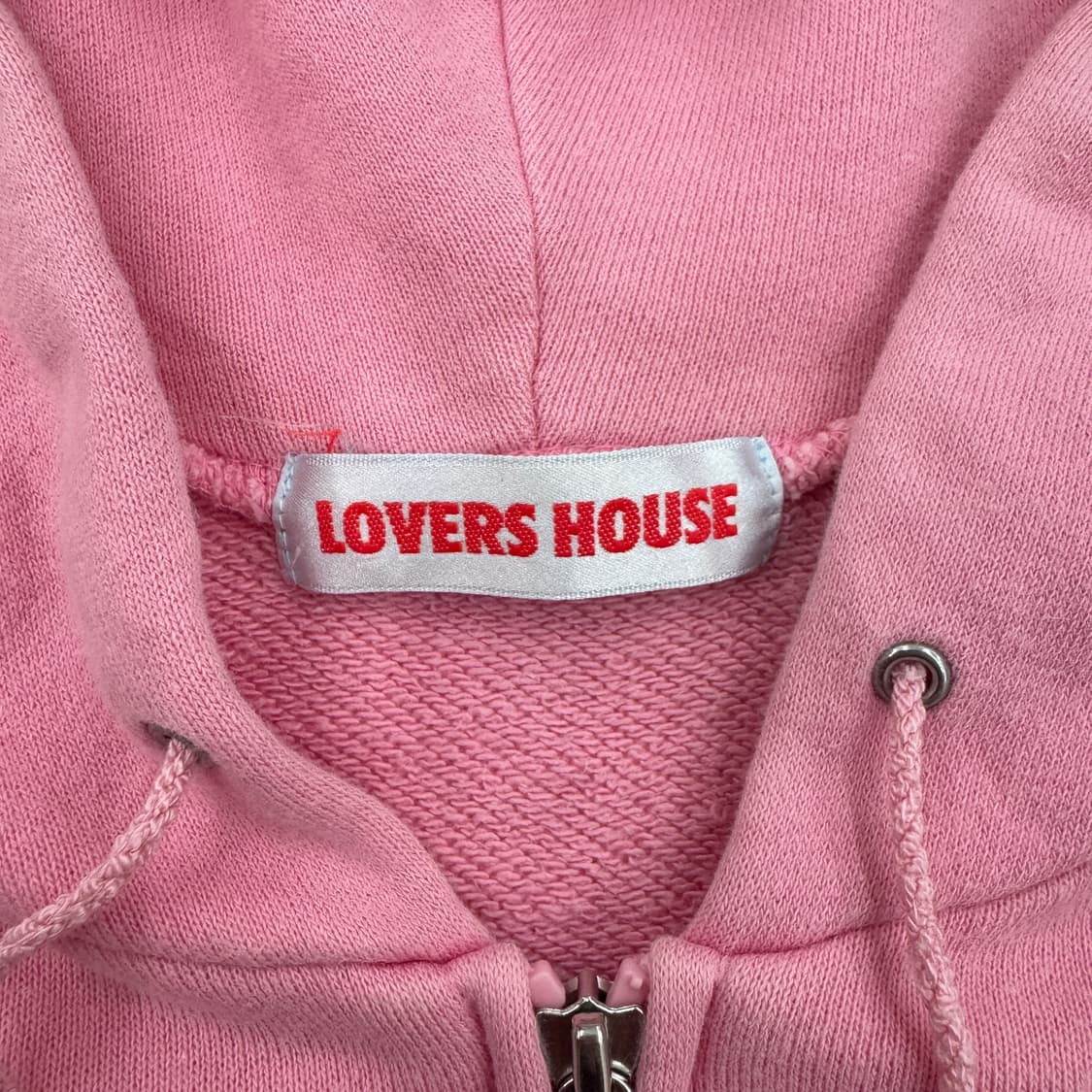 LOVERS HOUSE 제팬 Y2K 핑크 아노깔 후드집업 상품이미지7