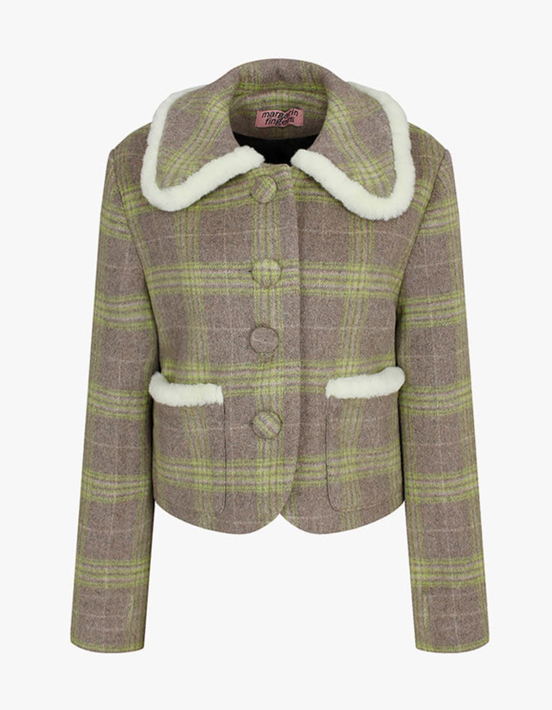 마가린핑거스 Fur Trimming Short Coat 상품이미지1