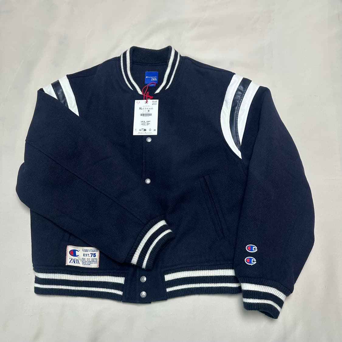 챔피온 자라 콜라보 바시티 자켓 XL [새상품] 상품이미지1