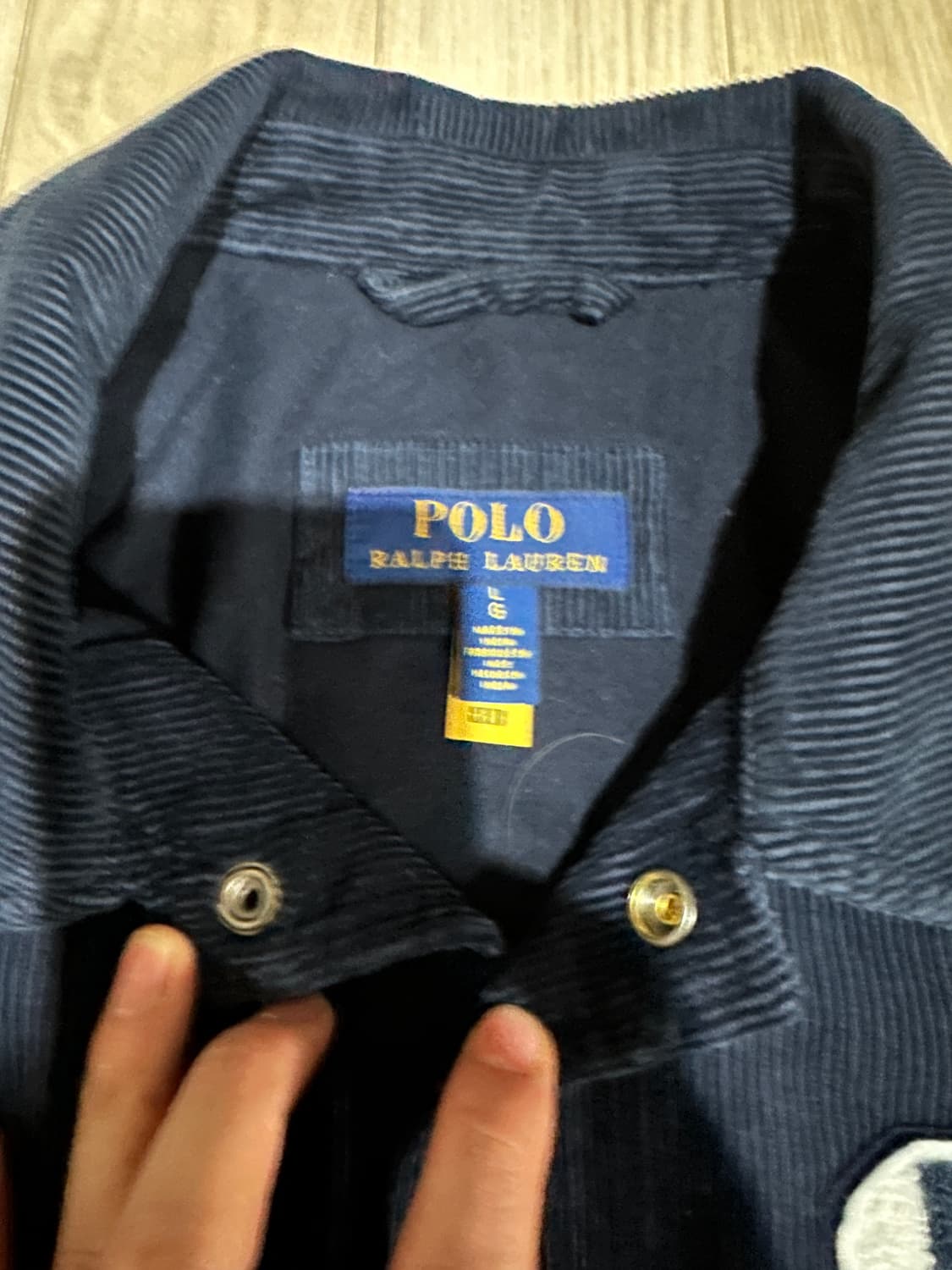 폴로 랄프로렌 코듀로이 바시티 자켓 L 상품이미지2